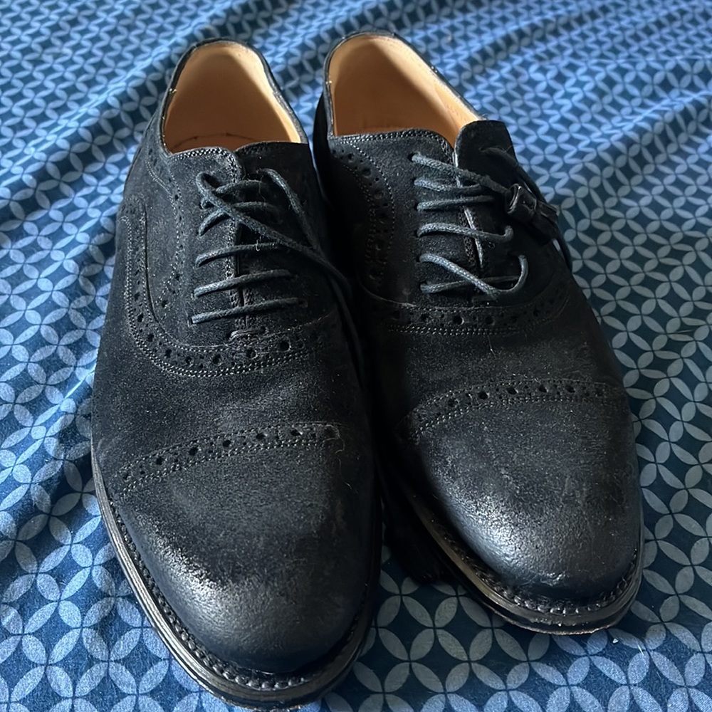 GUCCI Goodyear Brogue Oxford Cap Toe Leather Lace Up Loafer Shoes - Picture 4 of 11